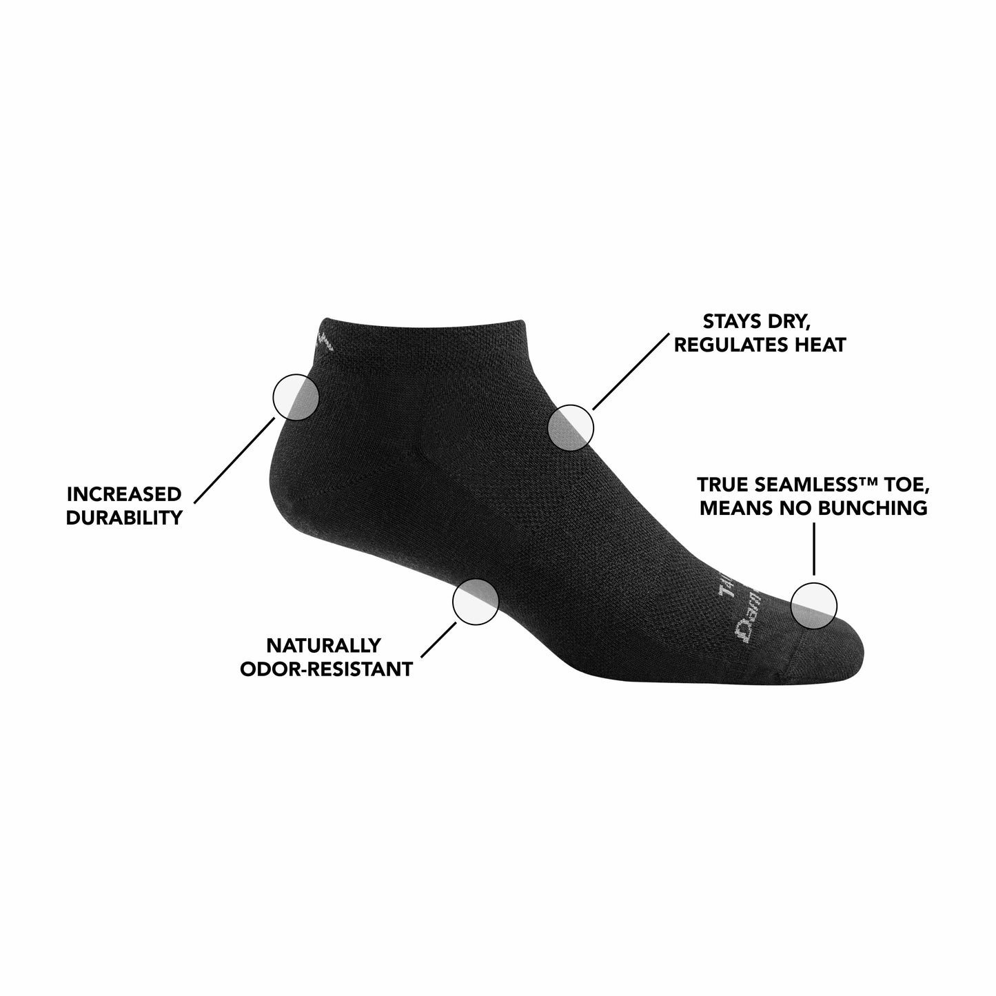 T4016 No Show Midweight Tactical 5-Pack | Darn Tough