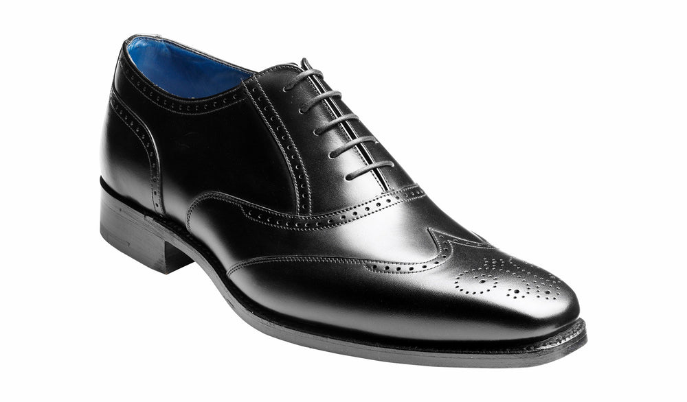 Johnny - Black Calf Brogue | Barker Shoes