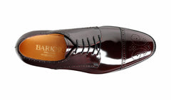 Perth - Burgundy Hi-Shine Derby Shoe | Barker Shoes