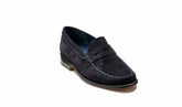 William - Dark Navy Suede Loafer | Barker Shoes
