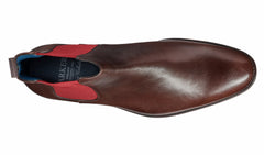 Hopper - Dark Walnut / Burgundy Elastic | Barker Shoes