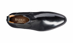 Bedale - Black Hi-Shine Chelsea Boot | Barker Shoes