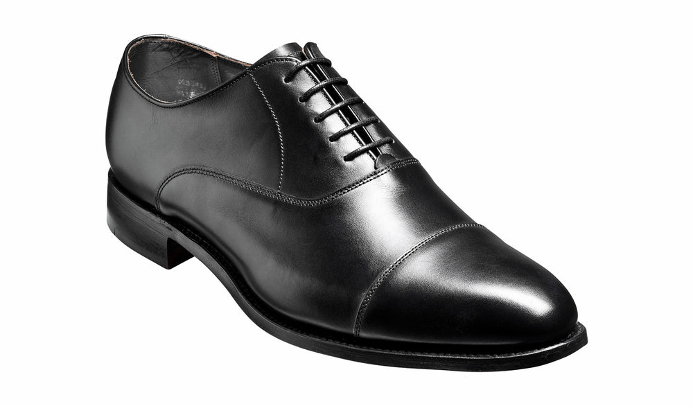 Duxford - Black Calf - Toe Cap Oxford Shoe | Barker Shoes