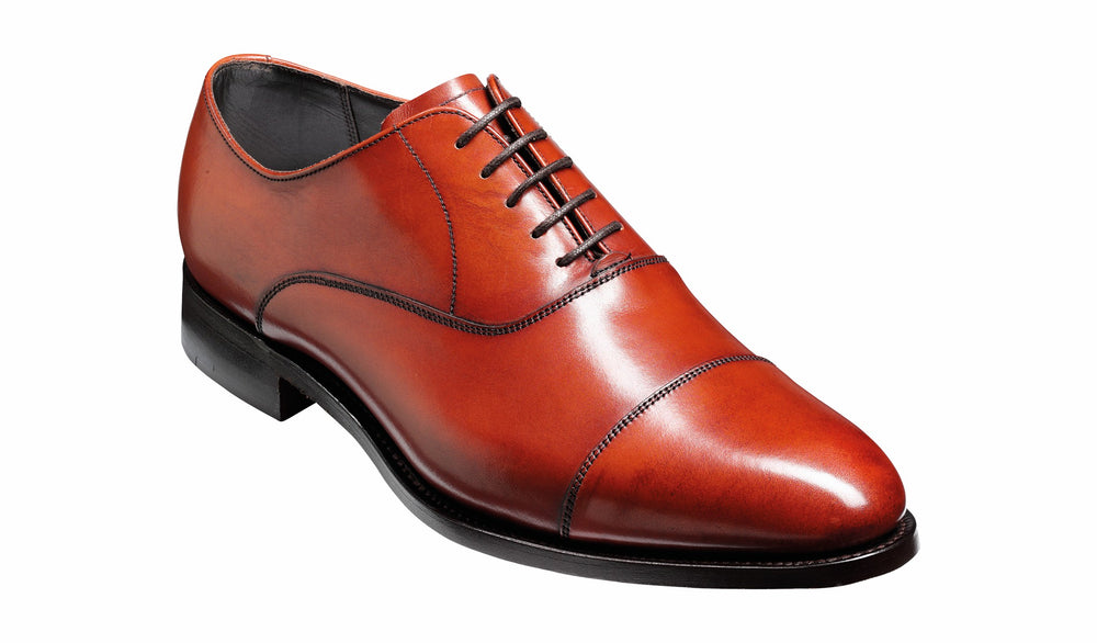 Duxford - Rosewood Calf - Toe Cap Oxford Shoe | Barker Shoes