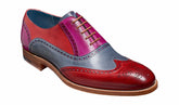 Valiant Multi - Red / Grey / Purple Hand Painted | Barker Shoes