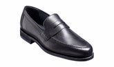 Jevington - Black Grain Loafer Shoe | Barker Shoes