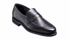 Jevington - Black Grain Loafer Shoe | Barker Shoes