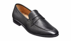 Ledley - Black Deerskin Loafer | Barker Shoes