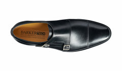 Edison - Black Calf - Monk Strap Shoe | Barker Shoes