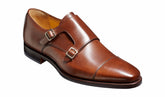 Edison - Dark Walnut Calf Monk Strap | Barker Shoes
