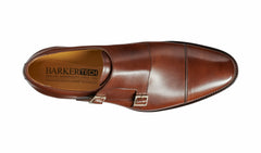 Edison - Dark Walnut Calf Monk Strap | Barker Shoes