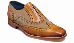 Spencer - Cedar Calf / Snuff Suede | Barker Shoes