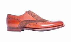 Abingdon - Chestnut Calf/Polo Suede | Barker Shoes