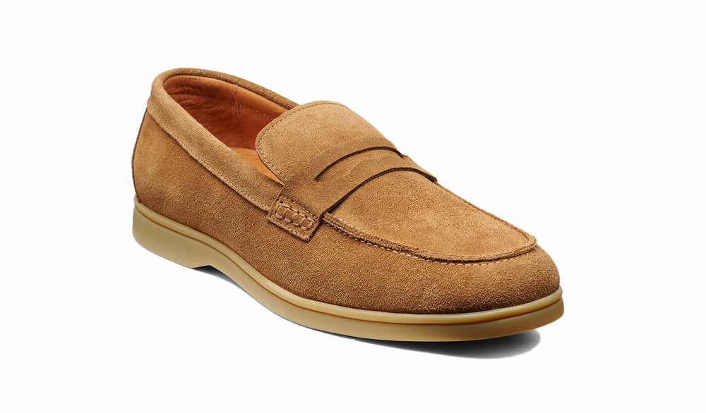 Santiago - Tan Suede Caramel Sole | Barker Shoes