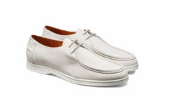Vigo - White Suede White Sole | Barker Shoes