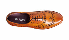 Freya - Cedar Calf Brogue Shoe | Barker Shoes