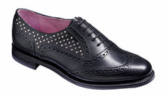 Freya - Black Calf / Studs Womens Brogues | Barker Shoes