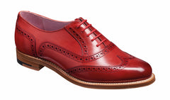 Fearne - Red Hand Painted Womens brogue Shoe | Barker Shoes