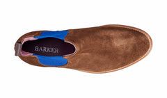 Violet - Castagnia Suede / Blue Elastic | Barker Shoes