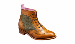 Grace - Cedar Calf / Green Tweed - Women Lace up Boot | Barker Shoes