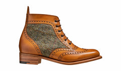 Grace - Cedar Calf / Green Tweed - Women Lace up Boot | Barker Shoes