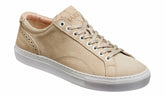 Isla - Beige Suede Hand Stitched Rubber Sole Sneaker | Barker Shoes