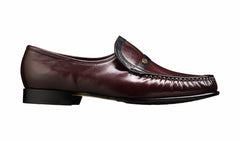 Jefferson - Burgundy / Black Kid | Barker Shoes