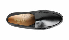 Laurence - Black Kid Loafer | Barker Shoes