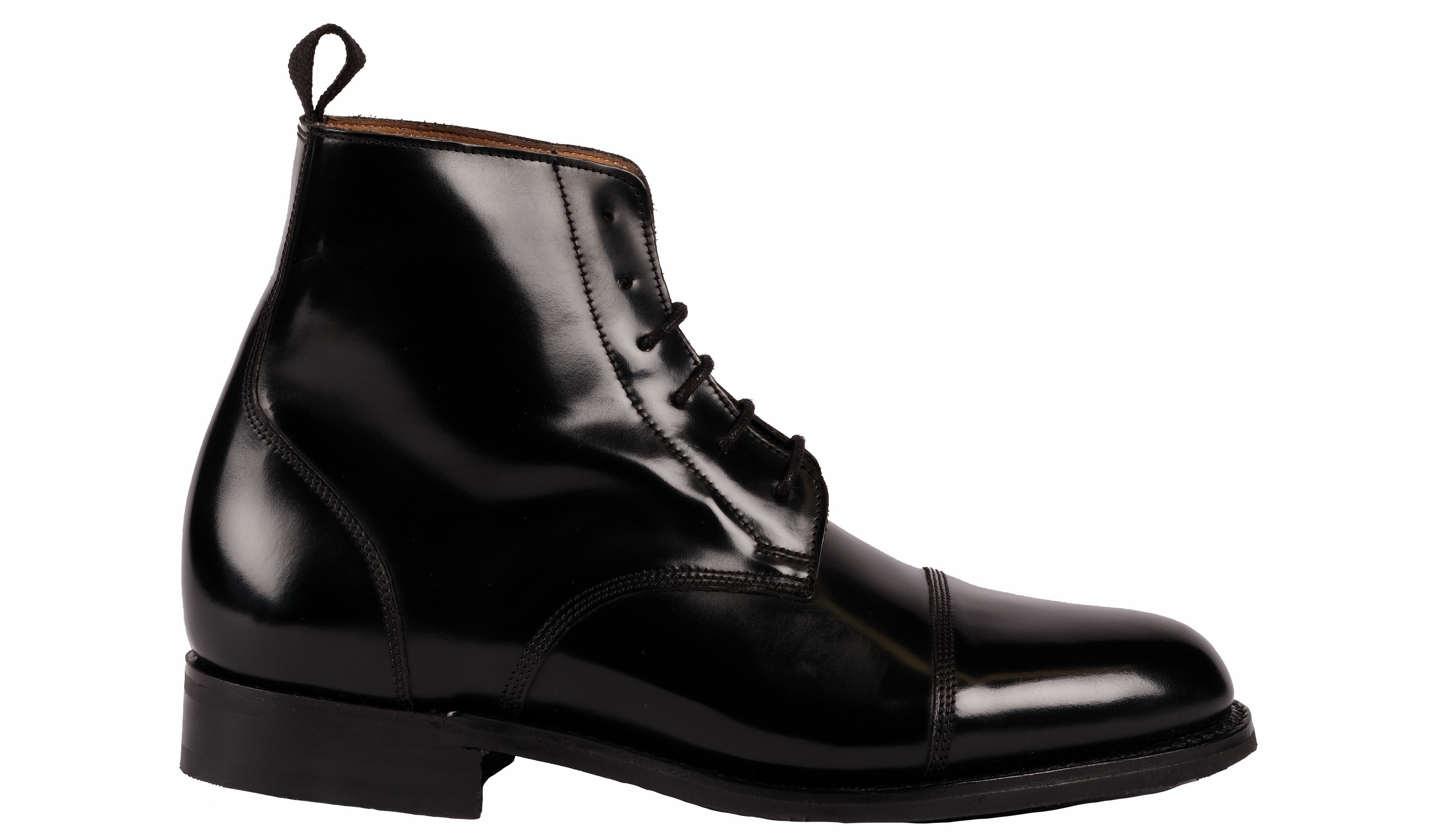 Boot - Black Hi-Shine | Barker Shoes