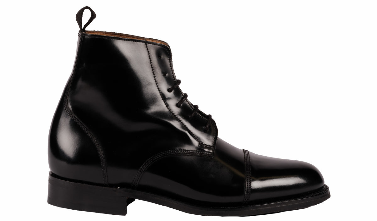 Boot - Black Hi-Shine | Barker Shoes
