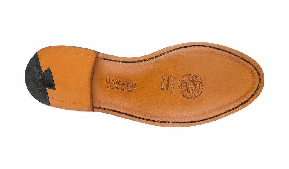 Caruso - Burgundy Hi-Shine - Penny Loafer Shoe | Barker Shoes