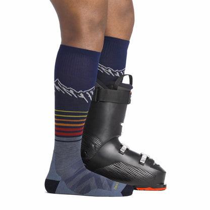 Men's Steep Lines Over-the-Calf Lightweight Ski & Snowboard Socks | Darn Tough