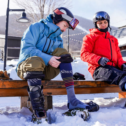 Men's Steep Lines Over-the-Calf Lightweight Ski & Snowboard Socks | Darn Tough