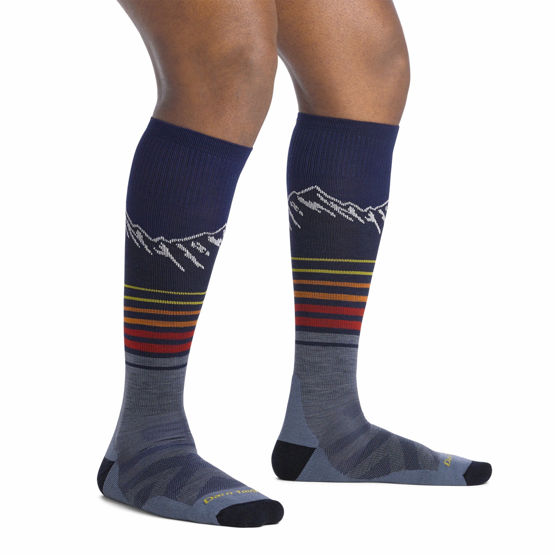 Men's Steep Lines Over-the-Calf Lightweight Ski & Snowboard Socks | Darn Tough