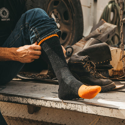 Men's Steely Boot Midweight Work Socks | Darn Tough