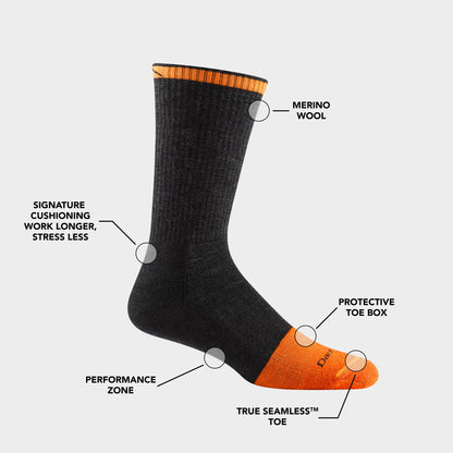 Men's Steely Boot Midweight Work Socks | Darn Tough