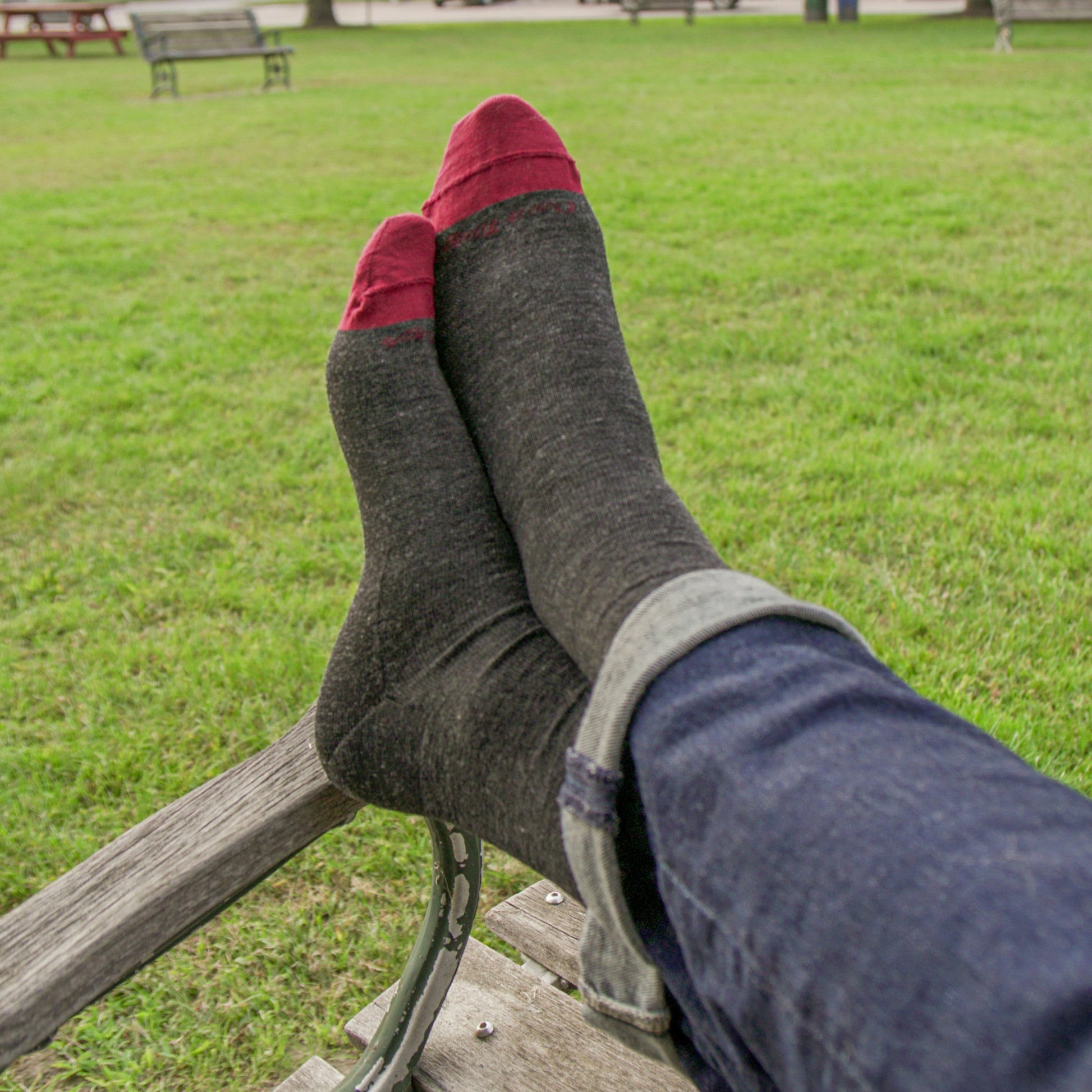 Men's Solid Crew Lightweight Lifestyle Socks | Darn Tough