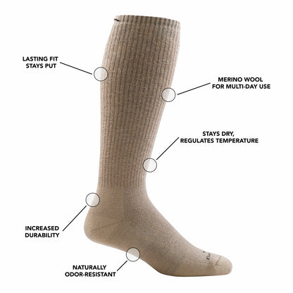 T4050 Over-the-Calf Heavyweight Tactical Socks with Full Cushion | Darn Tough