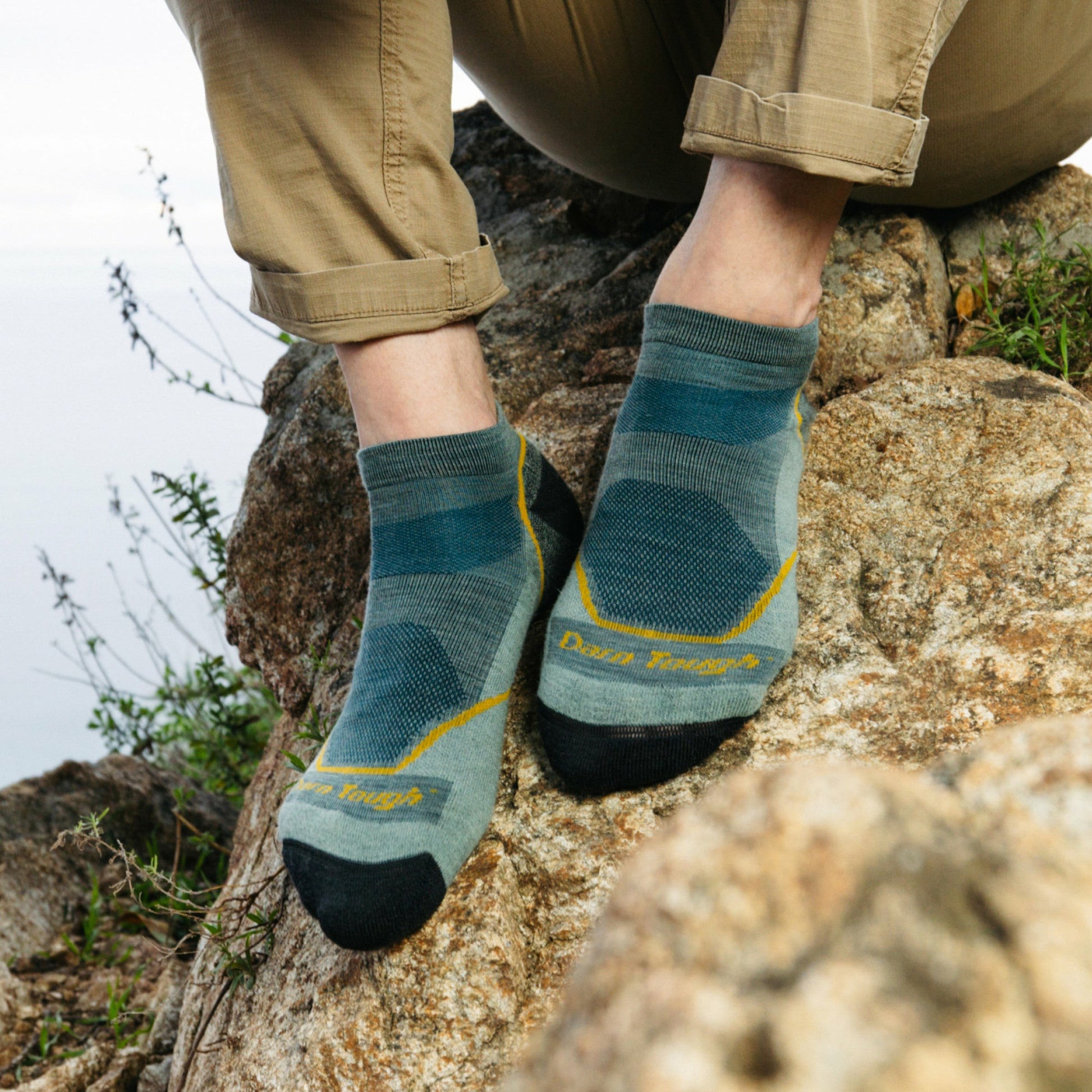 Men's Light Hiker No Show Lightweight Hiking Socks | Darn Tough