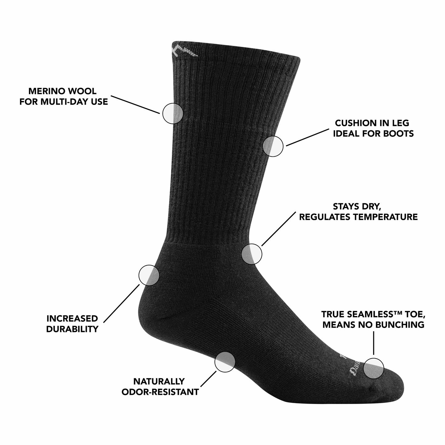 T4021 Boot Midweight Tactical 3 Pack | Darn Tough