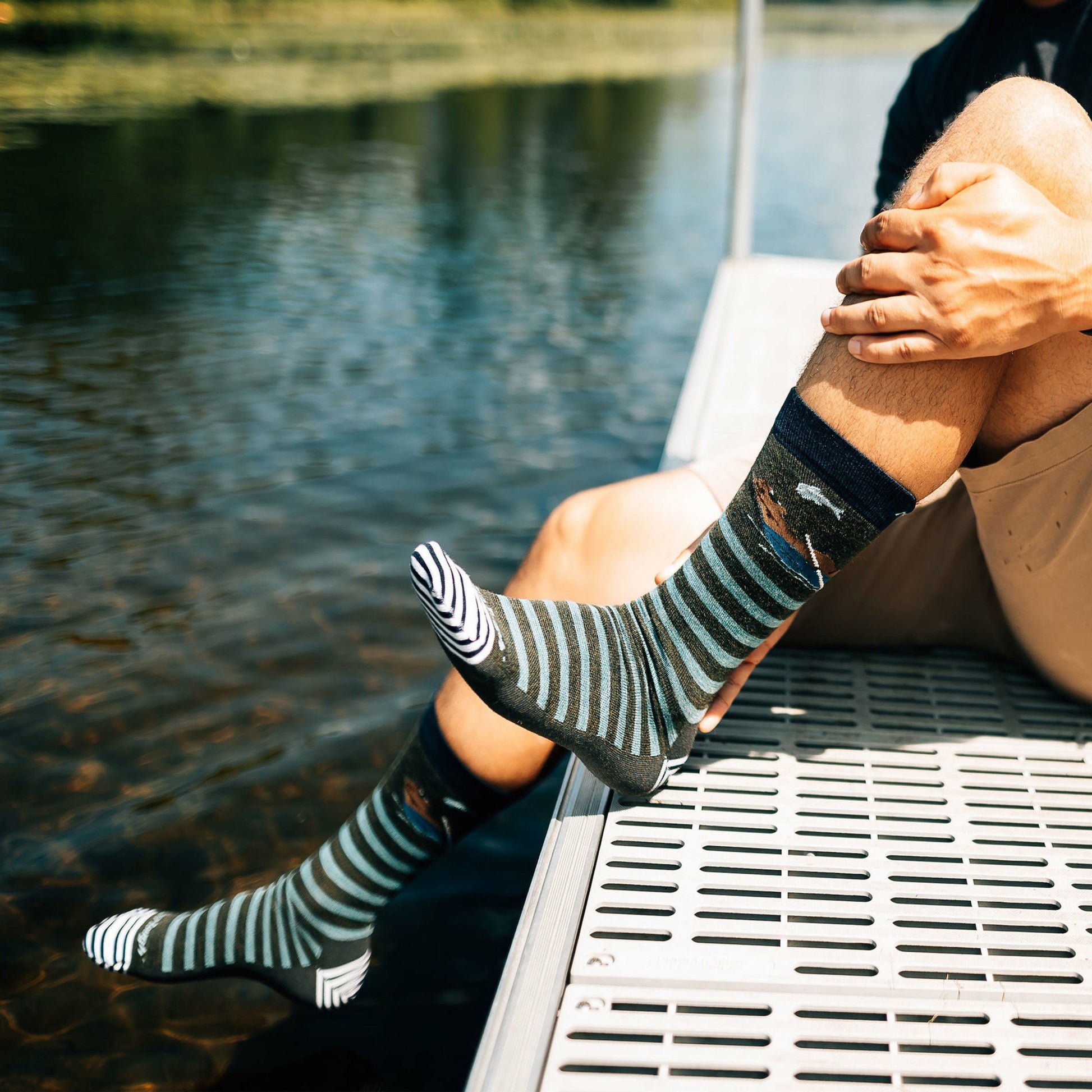 Men's Animal Haus Crew Lightweight Lifestyle Socks | Darn Tough