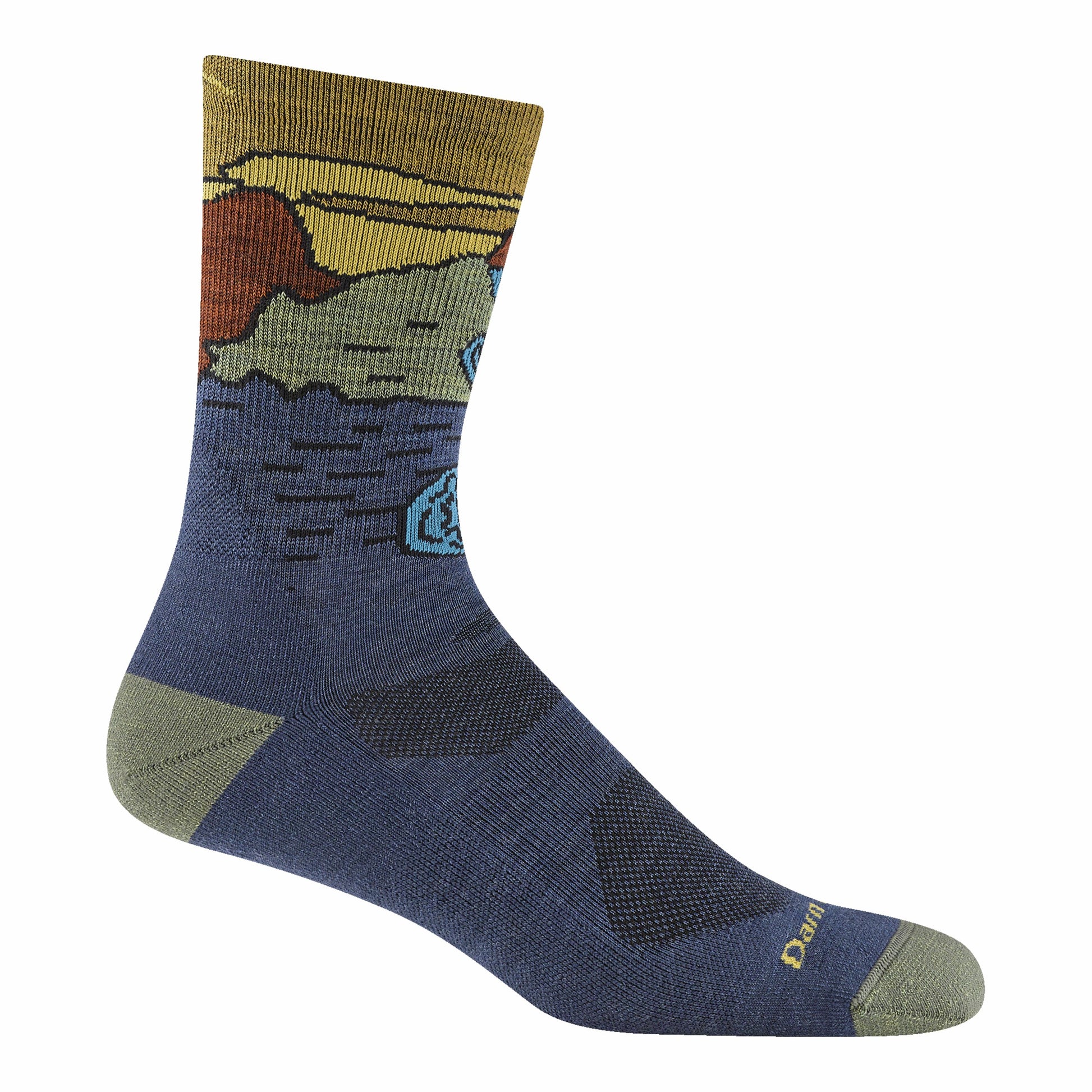 Men's Chasing Waterfalls Micro Crew Lightweight Hiking Socks | Darn Tough