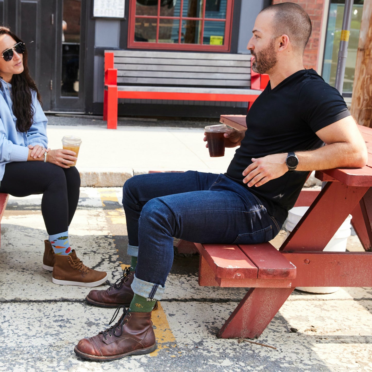 Men's Dairy Air Crew Lightweight Lifestyle Socks | Darn Tough