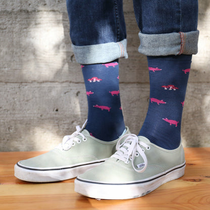 Men's Truffle Hog Crew Lightweight Lifestyle Socks- Last Chance | Darn Tough