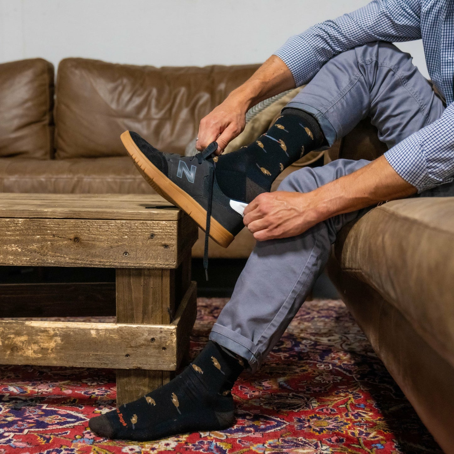 Men's Sawtooth Crew Lightweight Lifestyle Socks- Last Chance | Darn Tough