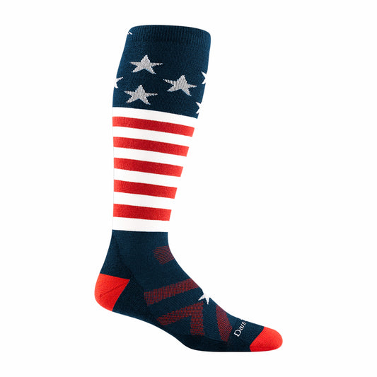 Men's Captain Stripe Over-the-Calf Midweight Ski & Snowboard Socks | Darn Tough