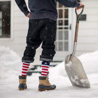 Men's Captain Stripe Over-the-Calf Midweight Ski & Snowboard Socks | Darn Tough