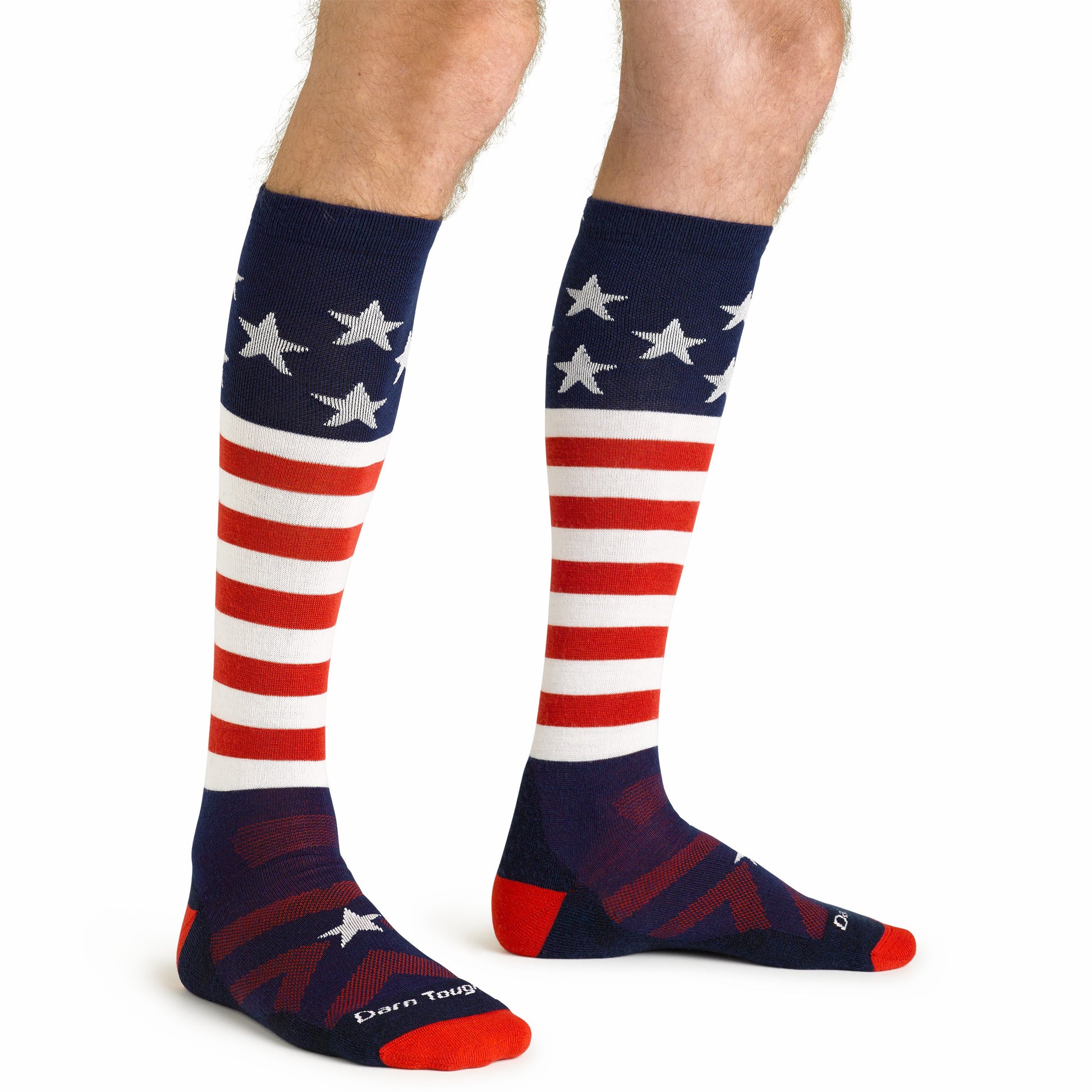 Men's Captain Stripe Over-the-Calf Midweight Ski & Snowboard Socks | Darn Tough