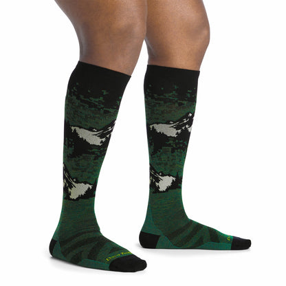 Men's Cold Smoke Over-the-Calf Lightweight Ski & Snowboard Socks | Darn Tough