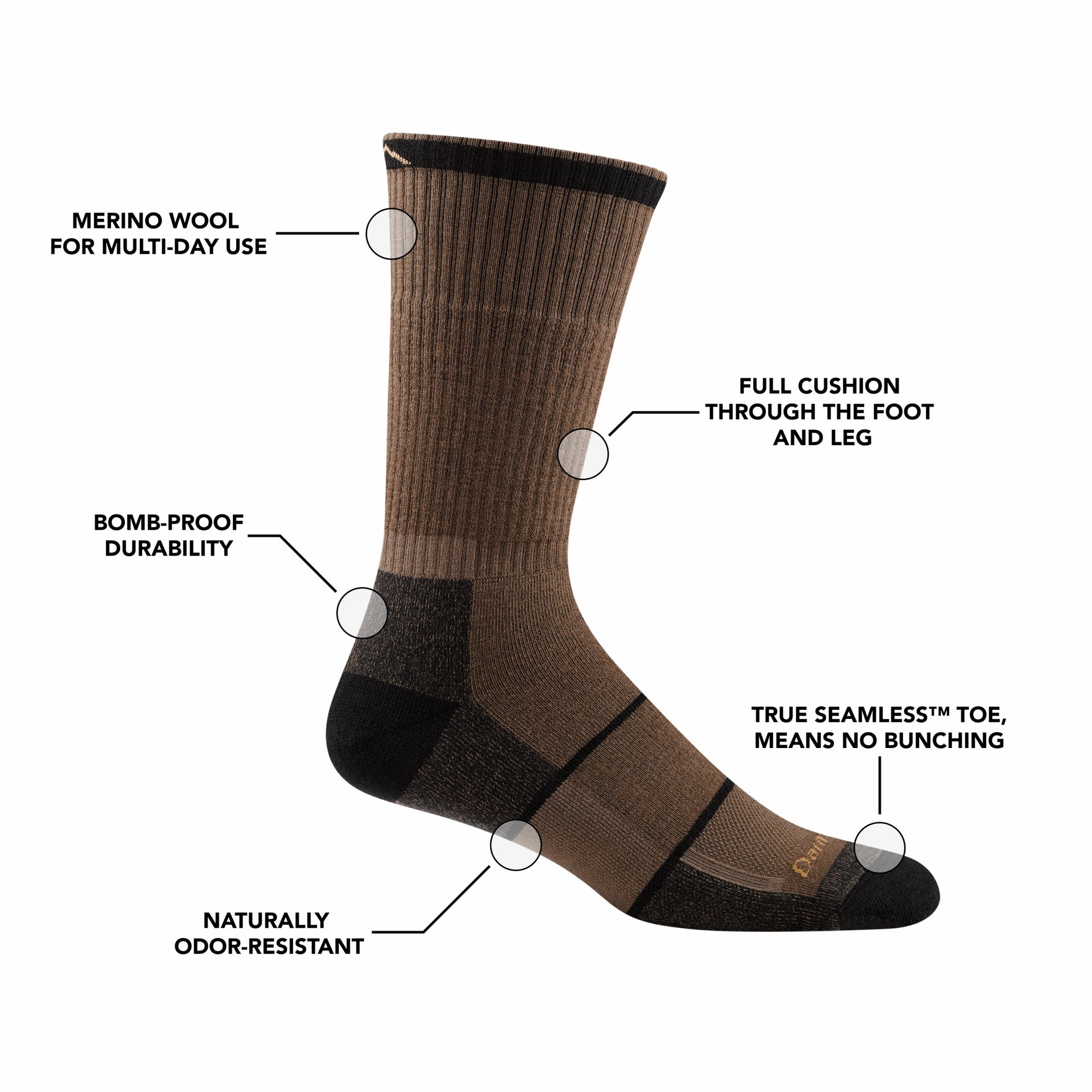 Men's William Jarvis Boot Midweight Work Socks | Darn Tough